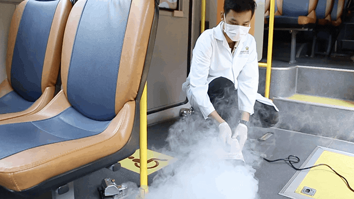 bus sanitizing